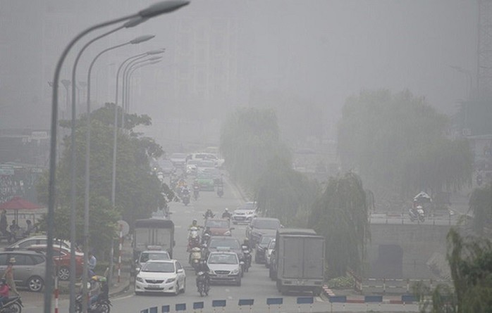 Tình trạng ô nhiễm không khí tại thành phố lớn 